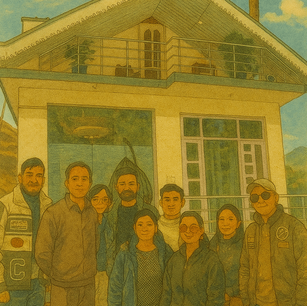 Wooden cabin nestled in pine forests at The Retreat Cottage