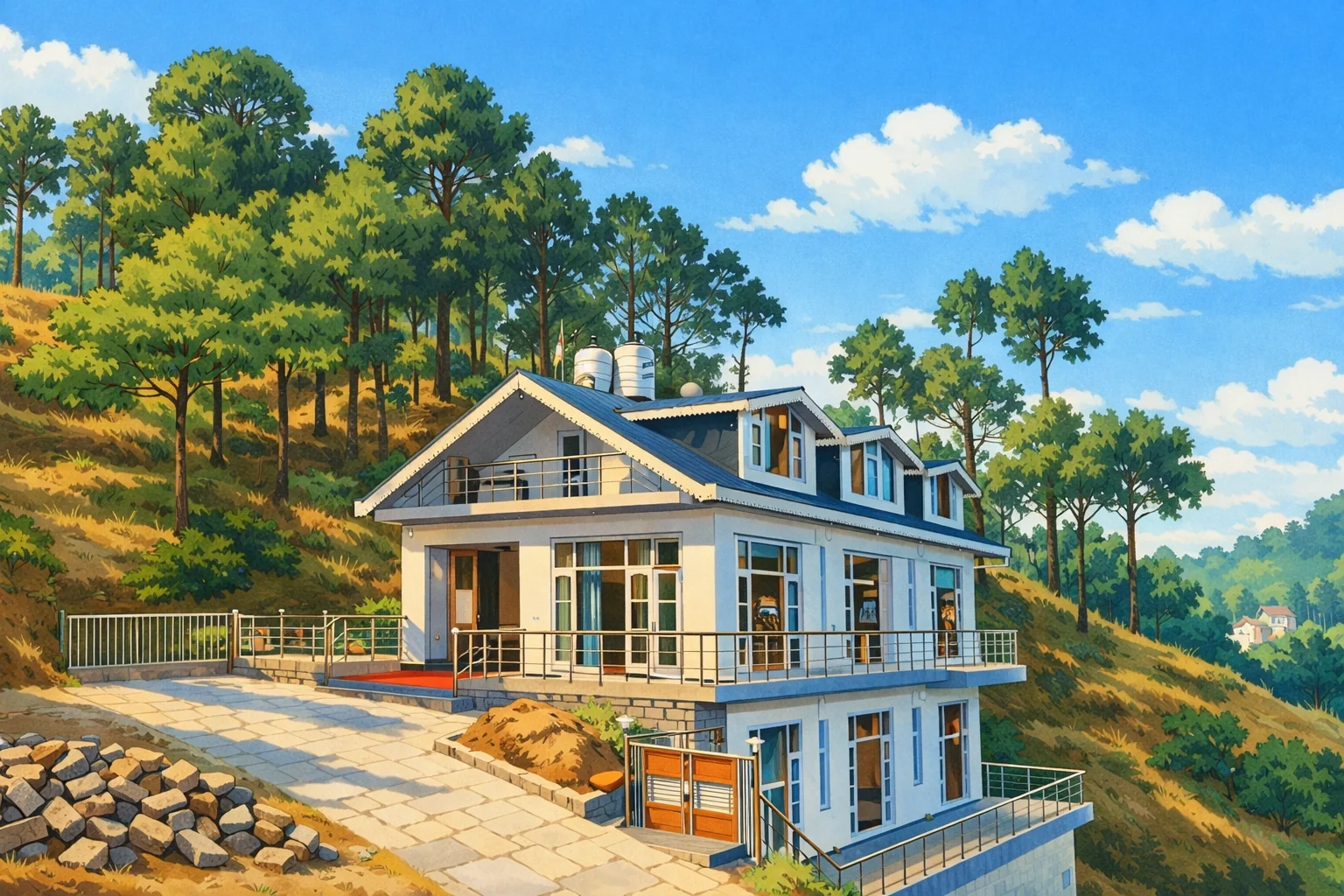 Luxury Private Villa Dharampur near Kasauli - The Retreat Cottage Exterior